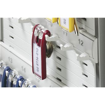 Porte-clés avec étiquette - porte-clef key clip rouge