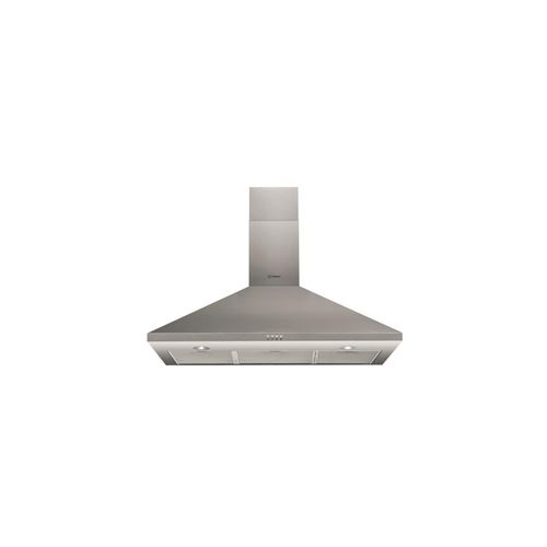 Hotte, Décorative 90 Cm, Pyramide, Inox, Aspiration Min/max 256/603 M3/ Indesit - Ihpc95lmx