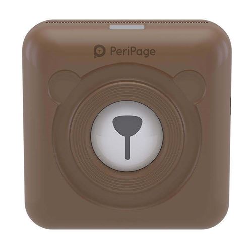 Mini Imprimante Bluetooth Portable Thermique 58 Mm Avec 10 Papier D'Impression Marron MK50