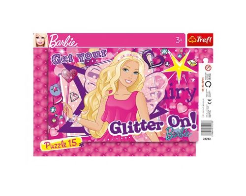 Puzzle 15 Pièces : Puzzle Cadre - Barbie, Trefl