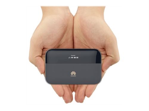 Huawei E5885LH Mobiler 4G-WLAN-Hotspot jusque 10 Geräte 300MBit/s Powerbank-Funktion noir