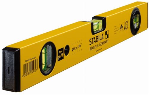 Stabila Type 70 W 2472 Niveau à bulle en alliage léger 40 cm