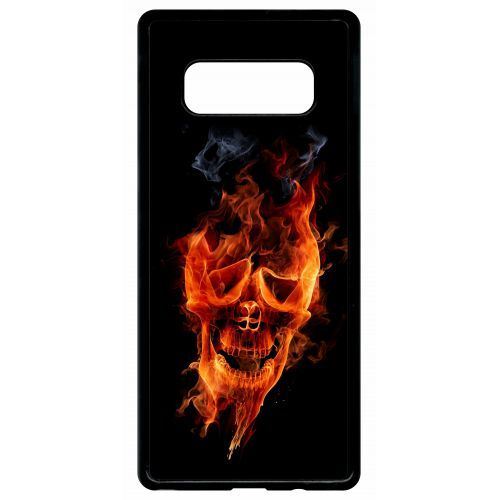 Coque samsung galaxy note 8 crane en feu fire skull