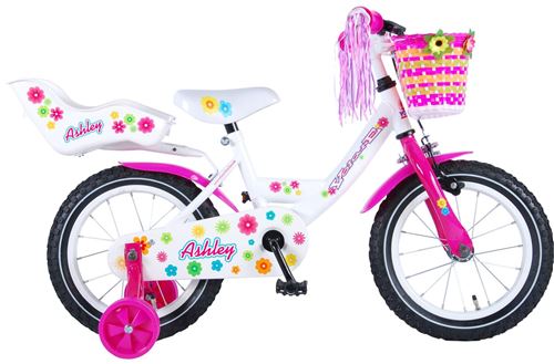 Volare Ashley 14 pouces 23,5 cm Fille Frein à rétropédalage Blanc