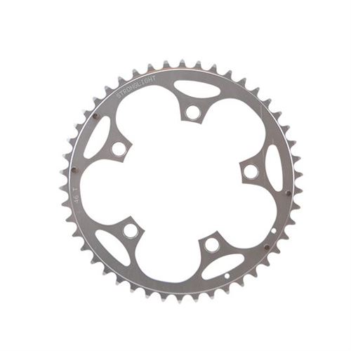 Plateau route diam 110 exter 46dts argent alu 5083 strong 10/9v. 5 branches