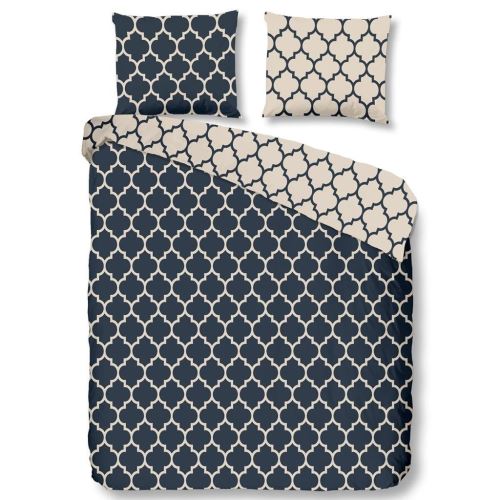 Descanso Parure de lit avec housse de couette Bleu Lit 80 (135 x 200 cm + 80 x 80 cm