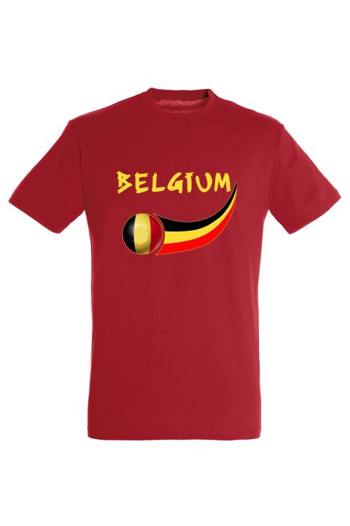 Supportershop Belgique T-Shirt Adulte, Rouge, FR : L (Taille Fabricant : L)