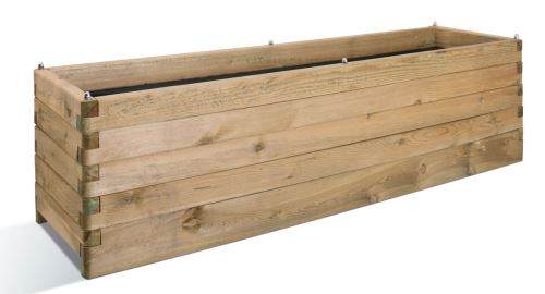 Jardinière en bois rectangulaire Oléa 180