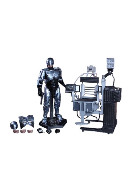 Figurine Hot Toys MMS203D05 - Robocop - Robocop With Mechanical Chair Docking Station