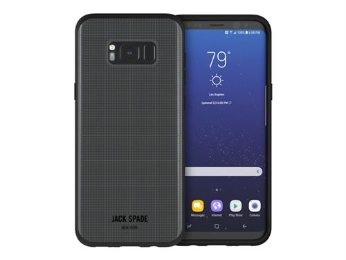 JACK SPADE - Achterzijde behuizing voor mobiele telefoon - transparant, graph check - voor Samsung Galaxy S8+