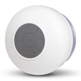 ® résistant à l'eau bluetooth 3. 0 douche haut-parleur, mains libresavec  micro intégré, 6h de temps de jeu, ventouse (bleu)