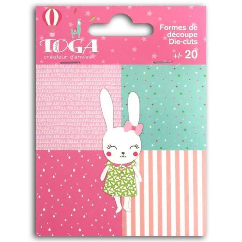 20 formes découpées - Lapin Joséphine