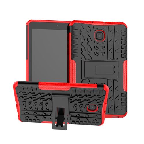 Coque en TPU combo de pneus cool rouge pour votre Samsung Galaxy Tab A 8.0 (2018) T387