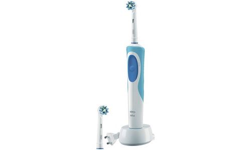 Brosse à dents électrique Oral B Vitality CrossAction Blanc et Bleu