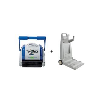 Robot Tiger Shark Qc Brosses Picots Avec Chariot Accessoires Piscines Spa Et Jacuzzis Achat Prix Fnac