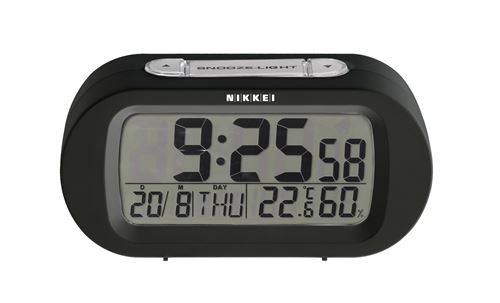 Réveil - Nikkei NR05BK - Noir - Snooze