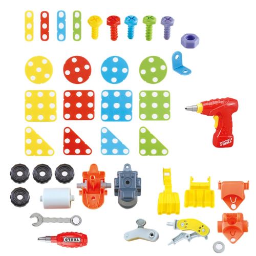 Perceuse Électrique Creative Vis Puzzle Toy Apprentissage Blocs de Construction 3D Puzzle Bricolage BT014