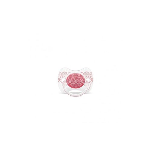 Suavinex - SUCETTE ETHNIC 4/18M SILICONE REVERSIBLE - ROSE