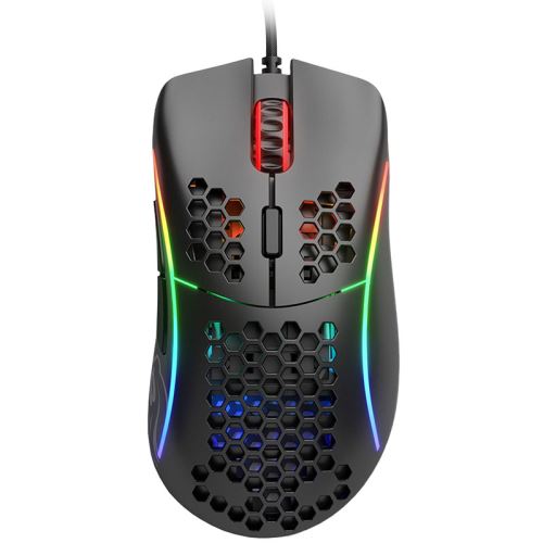 Glorious Model D - Muis - optisch - 6 knoppen - met bekabeling - USB 2.0 - matzwart