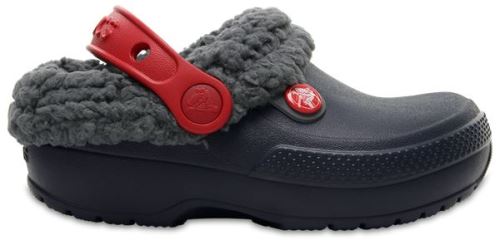 Crocs Enfant Classic Blitzen III Relaxed Fit Clogs Chaussures Sandales en Bleu Marine & Slate Gris 204655 4HE [Child 6]