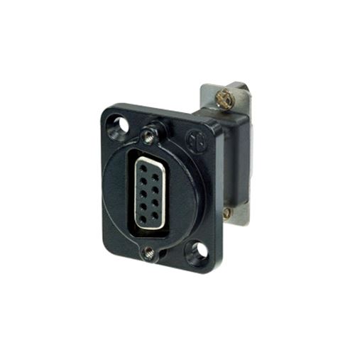 NADB9FF-B 15-pol. D-SUB noir Fiche encastrable