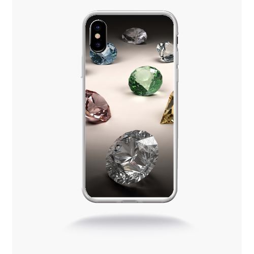 Coque Diamants Compatible Apple Iphone X Bord Transparent