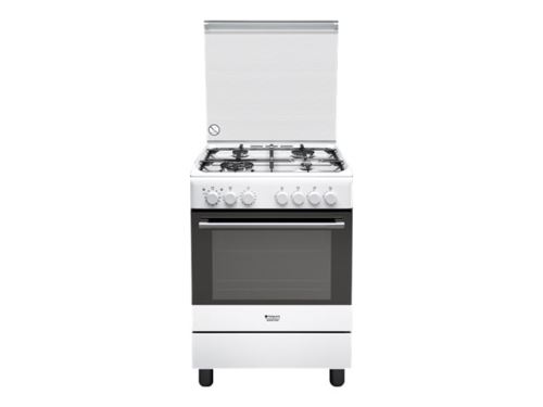 Hotpoint Ariston H6TMH2AF (W) IT - Cuisinière - pose libre - largeur : 60 cm - profondeur : 60 cm - hauteur : 85 cm - blanc