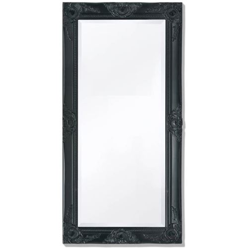 vidaXL Wandspiegel Barok 100 x 50 cm zwart