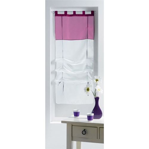 Store bicolore 60 X 180 AUBERGINE