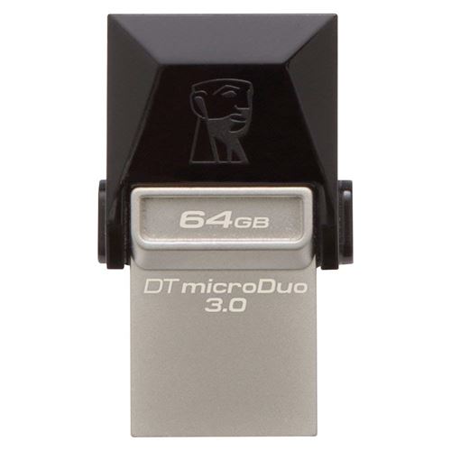 Kingston - DTDUO3/64GB - DataTraveler - MicroDuo Clé USB - 64 Go - Noir