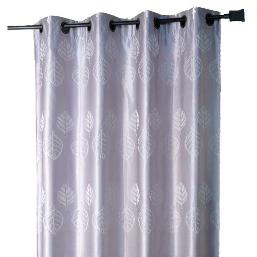 HomeMaison HM69851175 Rideau d'Ameublement Feuilles Gris