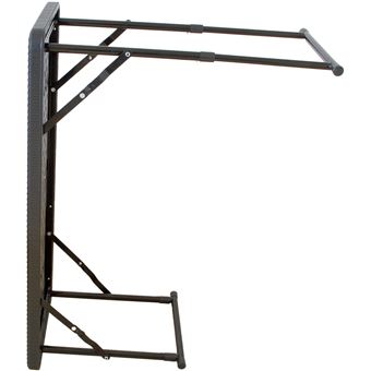 Table Pliante Etroite Reglable En Hauteur Aspect Rotin Table De