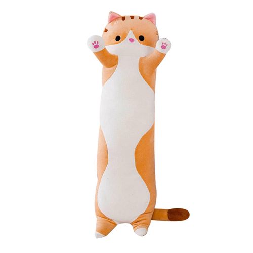 Peluche chat longue Doux 90cm C-marron