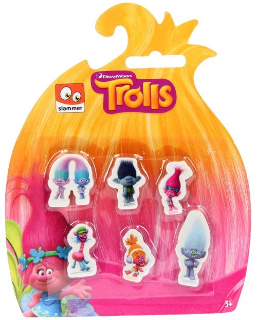 Slammer Trolls Gommes 6 pièces