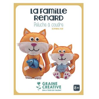 Peluches à coudre - La famille renard - Graine Créative