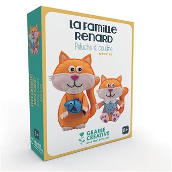 Peluches à coudre - La famille renard - Graine Créative