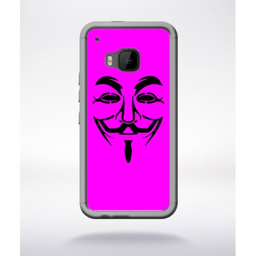 Coque Anonymous Rose Compatible Htc One M9 Transparent