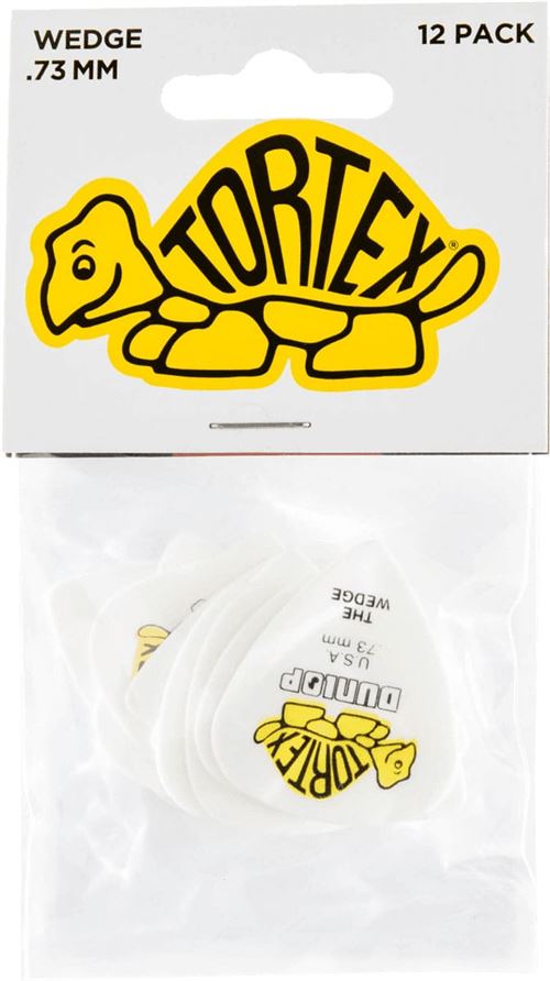 Dunlop 424P73 - Player's pack de 12 médiators Wedge - 0.73 mm