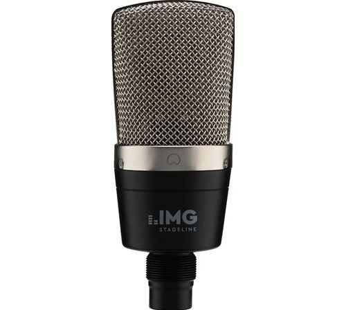 Microphone à condensateur grande membrane compact Monacor ECMS-60