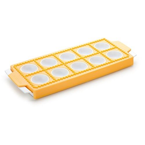 Tescoma delicia - moule pour raviolis ronds, 10 pièces, plastique, jaune