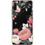 Jaholan Coque Huawei P30 Lite Gold Glitter Sparkle Purple Marbre Design