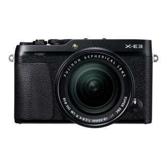 Fujifilm X Series X-E3 - Digitale camera - spiegelloos - 24.3 MP - APS-C - 4K / 30 beelden per seconde - 3x optische zoom XF 18-55mm R LM OIS lens - Wi-Fi, Bluetooth - zwart