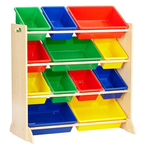 Kidkraft - Meuble avec bacs de rangement - Couleurs primaires