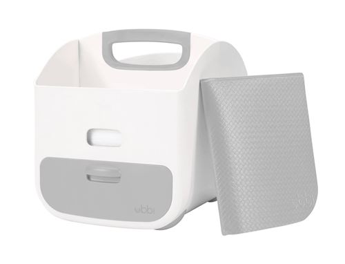 UBBI Boite &agrave; Langer Blanc et Gris 