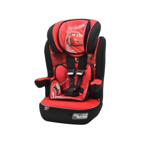 CARS Rehausseur dossier avec harnais Beline GR 1/2/3 - De 9 a 36 kg - Rouge