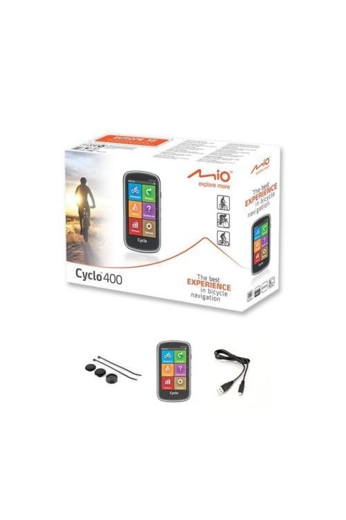 MIO GPS vélo 400 WEU - Processeur ARM Cortex-A7 - GPS Chipset U-blox 7 - Écran tactile 4' - 360 x 600 - 73,7 x 129,4 x 22 mm