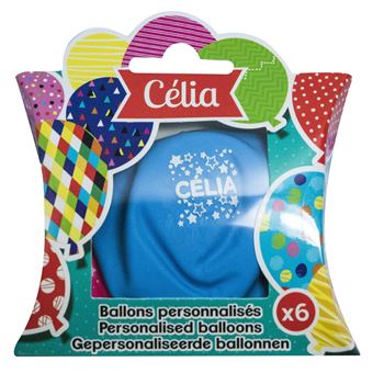 Ballons de baudruche prénom Celia - 1