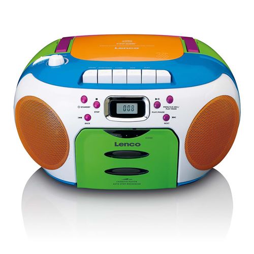 Non Communiqué Multicolore Lenco Scd-971 - Radio Portable Lecteur Cd Et Cassette Enfants - Multi Couleur