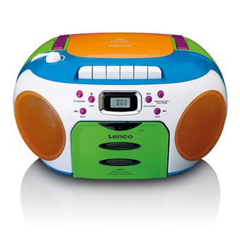 Radio portable Lecteur CD et cassette enfants Lenco SCD-971 Multicolore -  Radio - Achat & prix