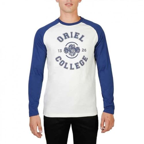 Oxford University - ORIEL-RAGLAN-ML Taille XL,Couleur Bleu